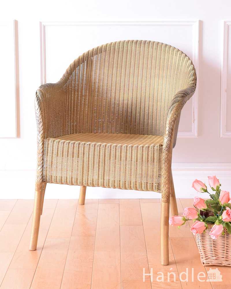 アンティークの英国椅子、丈夫で軽いロイドルームチェア  (k-1640-c)