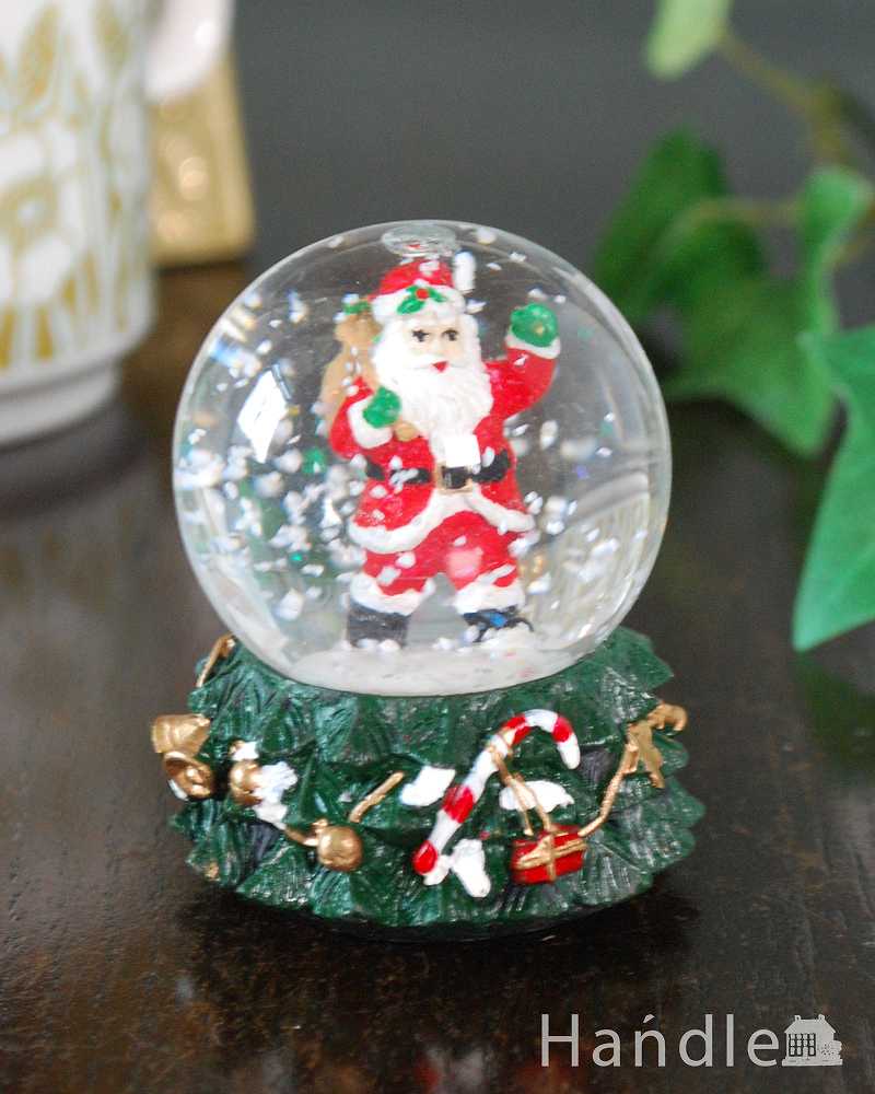 クリスマス気分を盛り上げてくれる小さなスノードーム（サンタ） (cm-156)