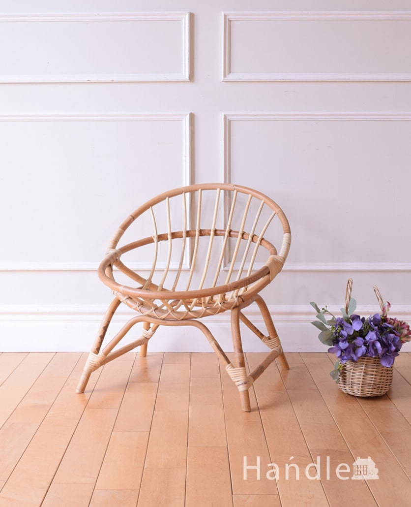 籐の椅子/レトロな籐の椅子