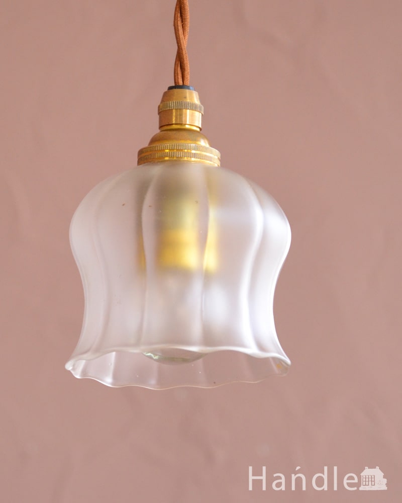 フランスで見つけた小さなランプシェード(コード・シャンデリア電球・ギャラリーなし) (x-925-z)