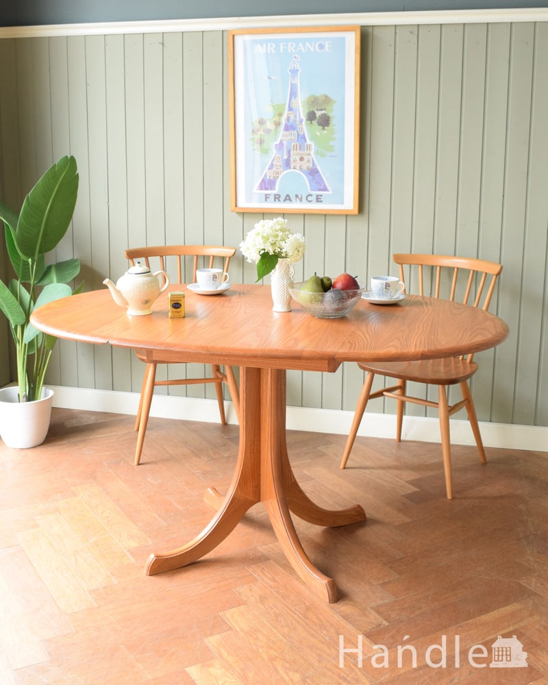 ERCOL社のヴィンテージ家具、北欧の老舗メーカーのバタフライテーブル (k-2802-f)