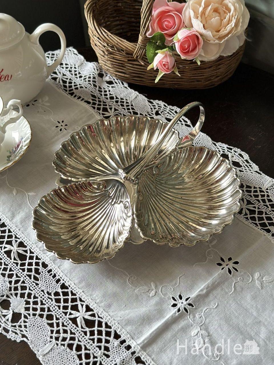 純銀製　皿　エリザベスディッシュ　銀食器　アンティーク 純銀製 皿 エリザベスディッシュ 銀食器 アンティーク 英国