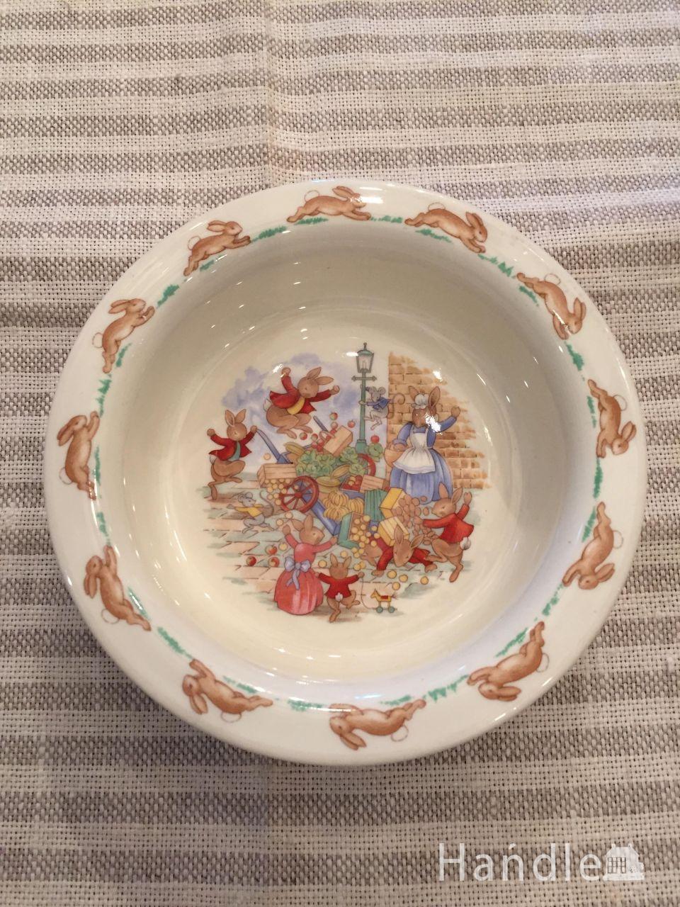 バニキン　チャイルドプレート　イギリスから届いたバニキンズの陶磁器、ロイヤルドルトン（ROYAL DOULTON）