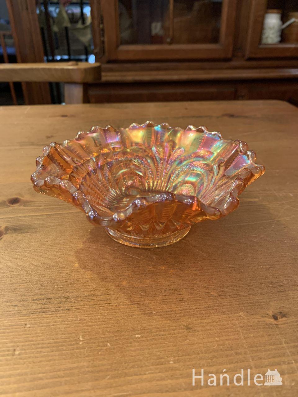 アンティ―ク　カーニバルガラス　Glass bowl (h-1226-z)