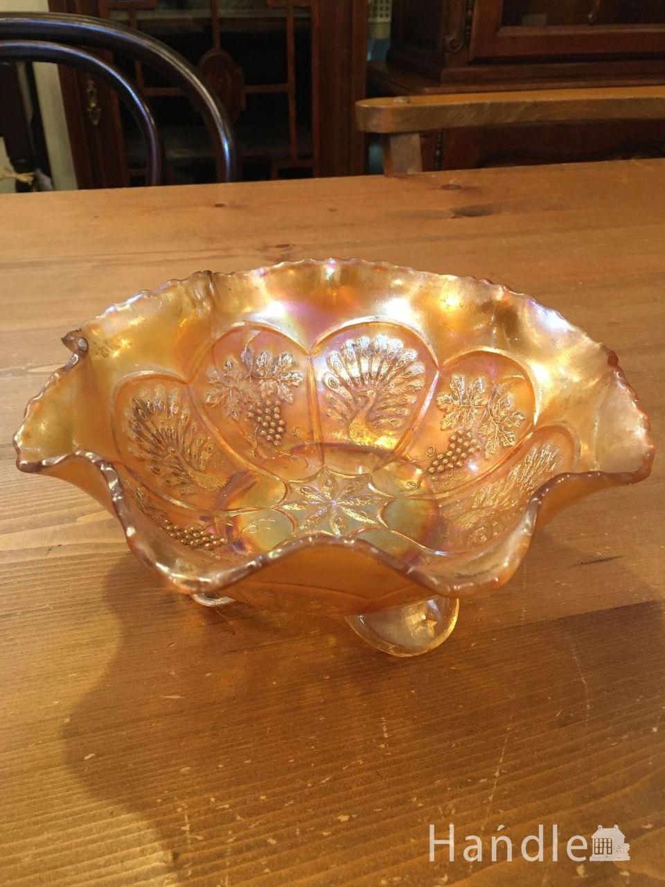 アンティ―ク　カーニバルガラス　Glass bowl (h-1224-z)