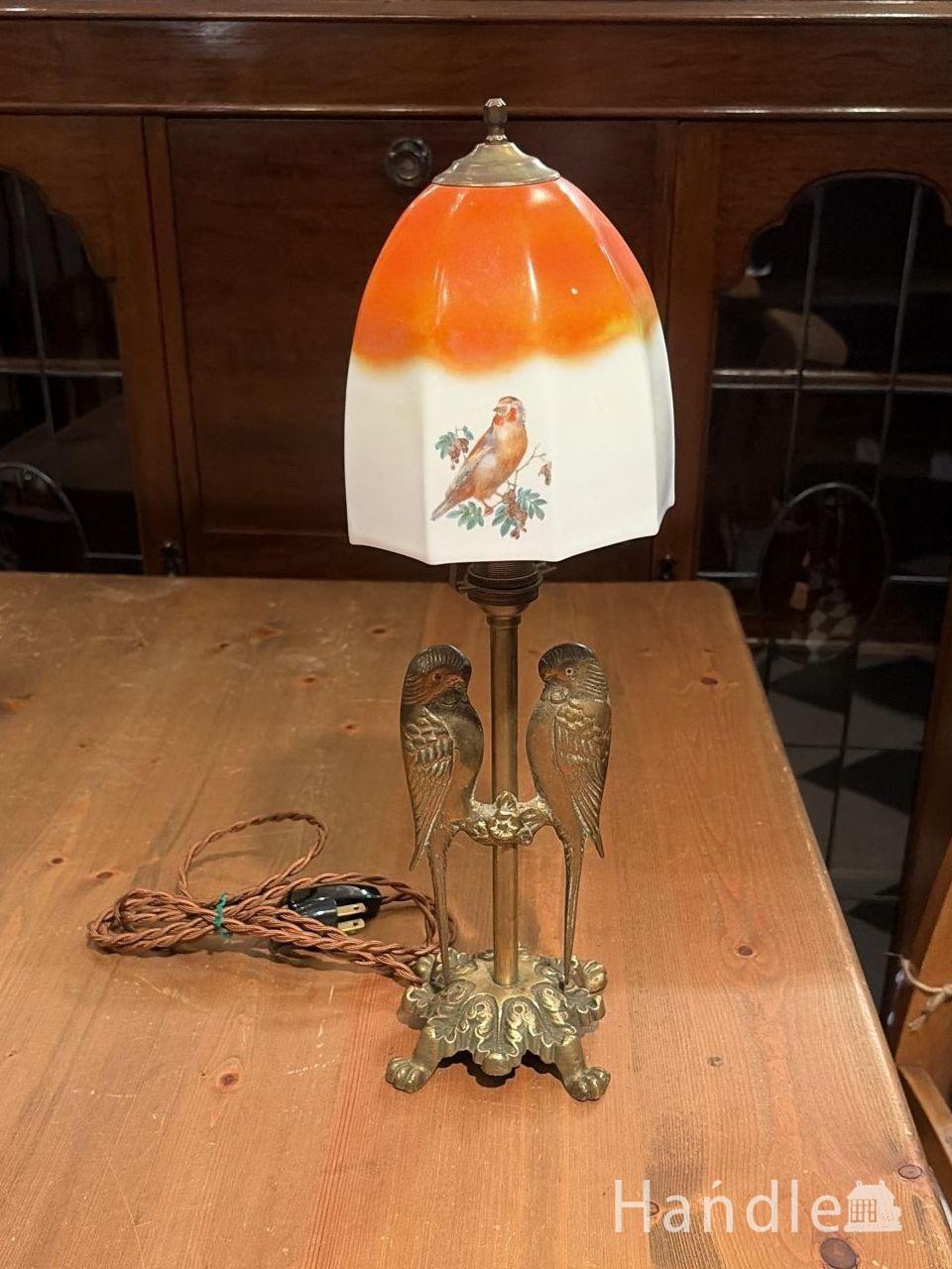 アンティ―ク鳥のテーブルランプ (m-9568-z)