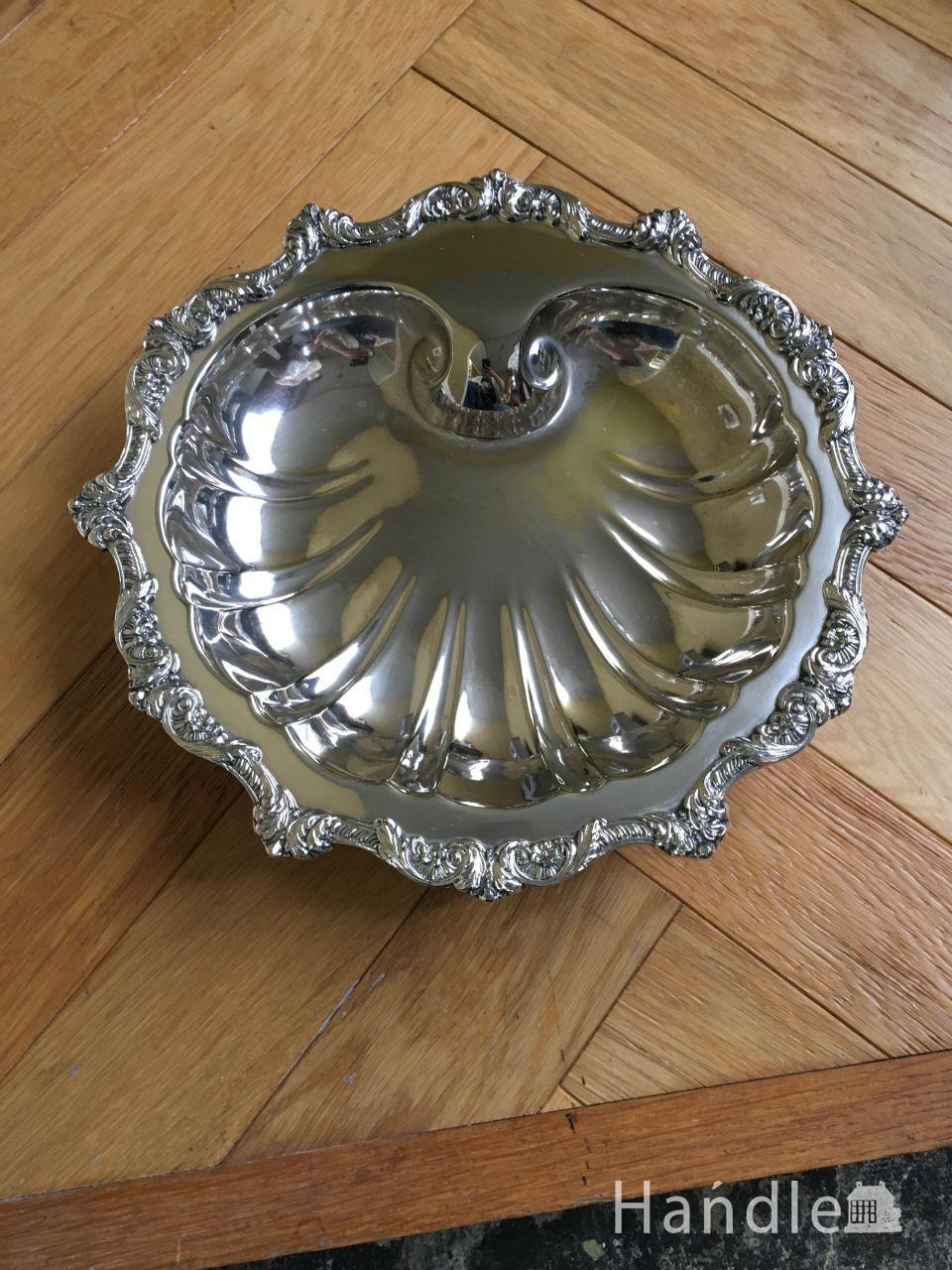 アンティーク シルバートレイ　シェル (m-9753-z)