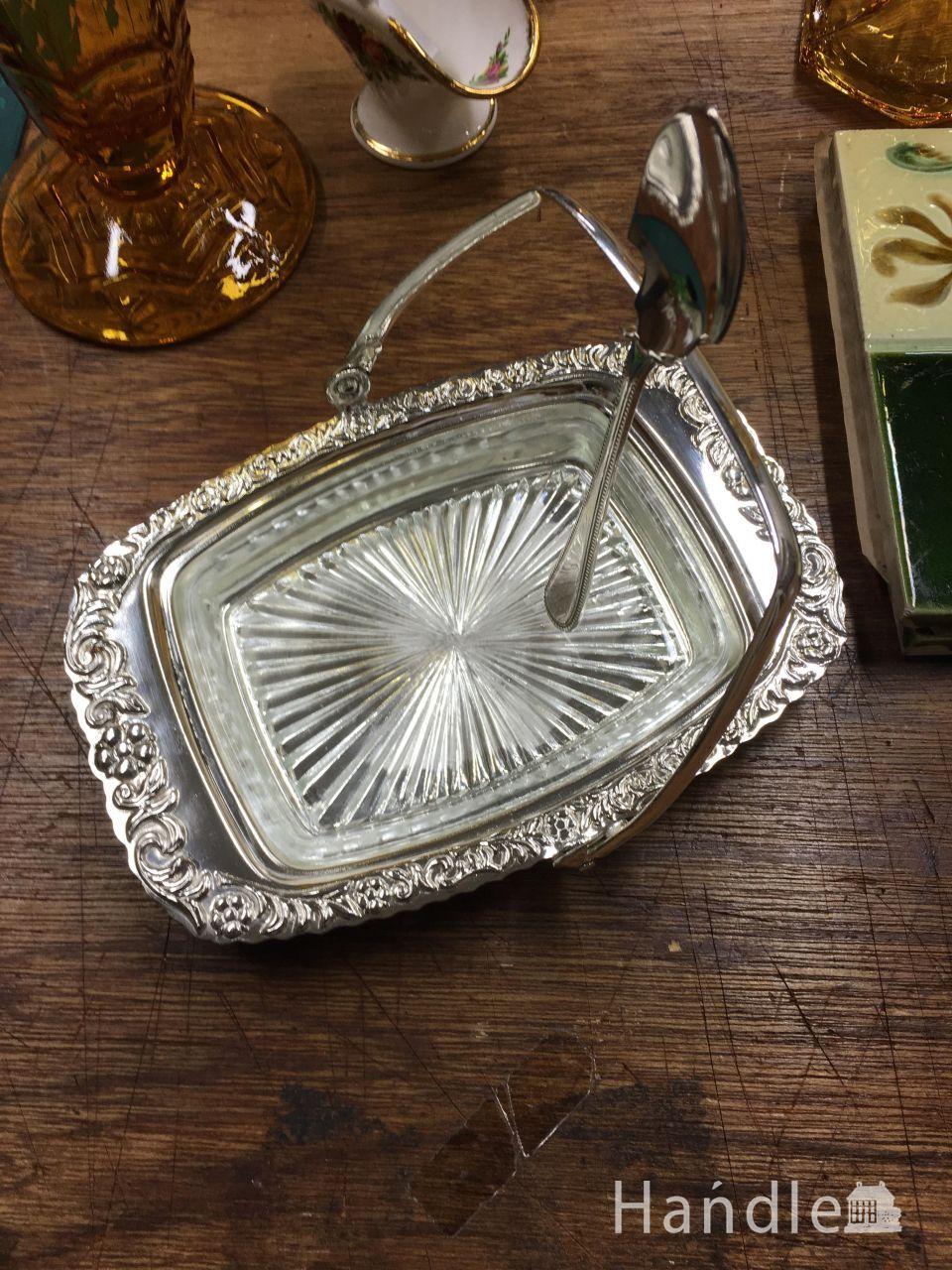 アンティーク　ジャムディッシュ　スプーン付き