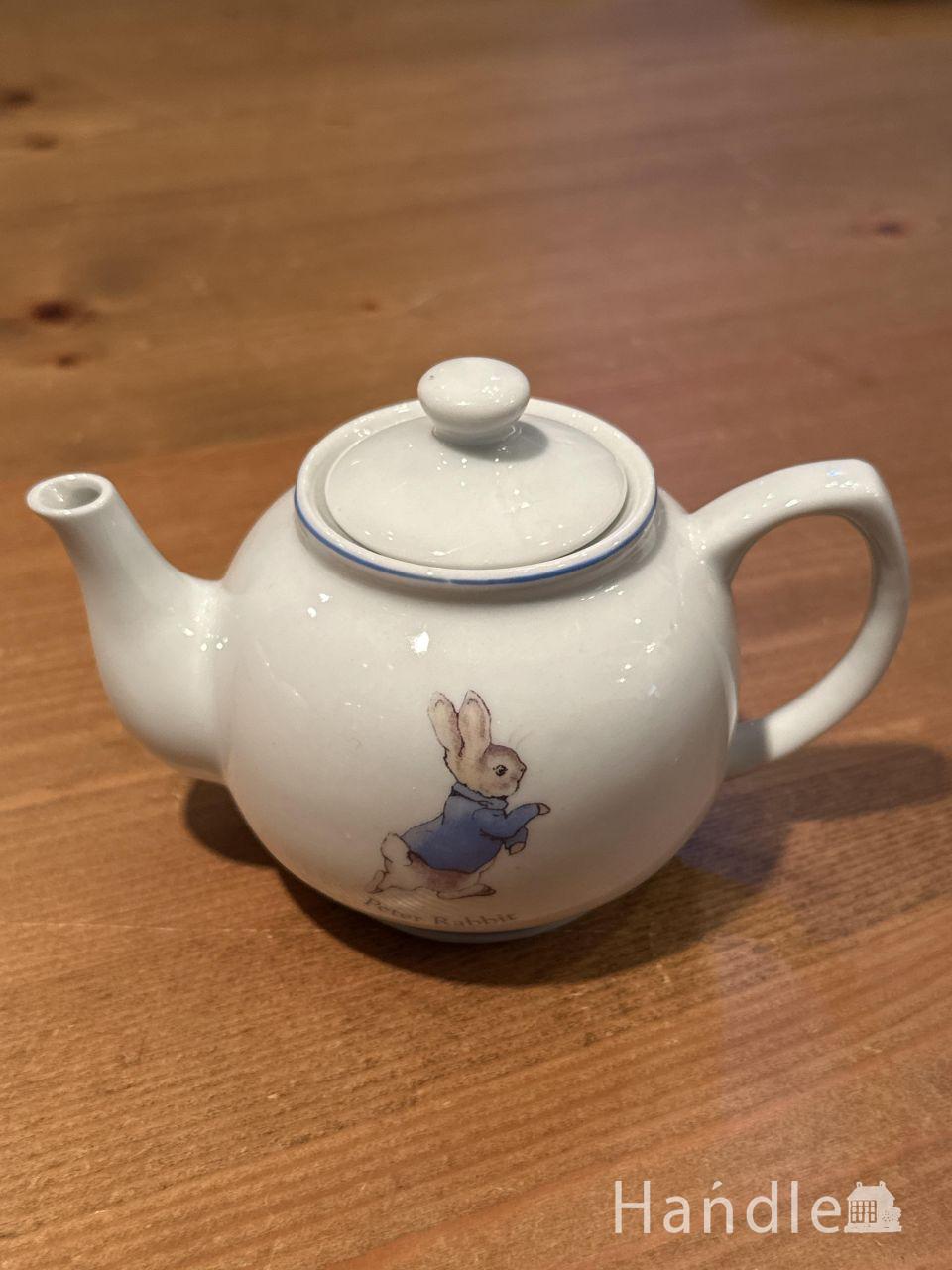 アンティ―ク　子ども用 ピーターラビットミニティーポット(Wedgwood) (m-9907-z)