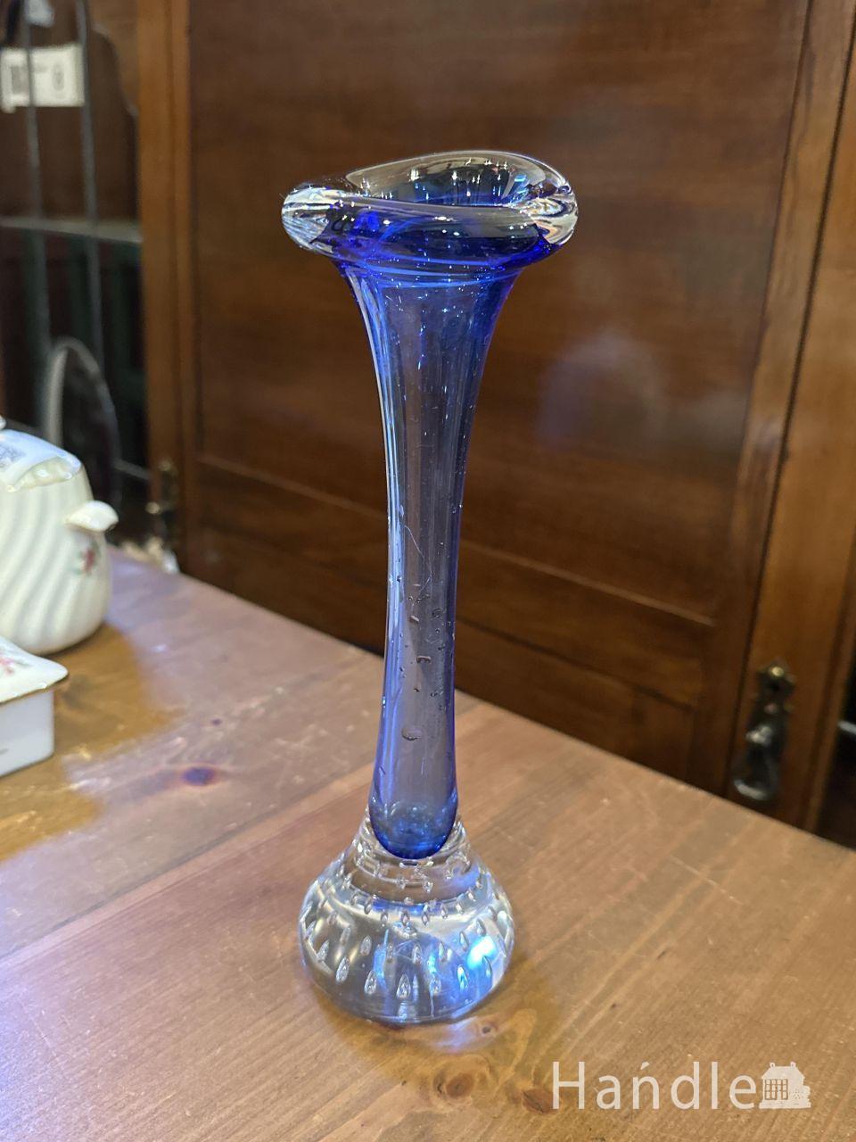 アンティーク グラス Flower ベース (m-9742-z)