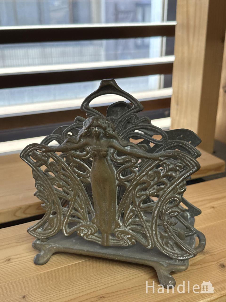 アールヌーボーアンティーク ブラス レター ラック (m-9738-z)