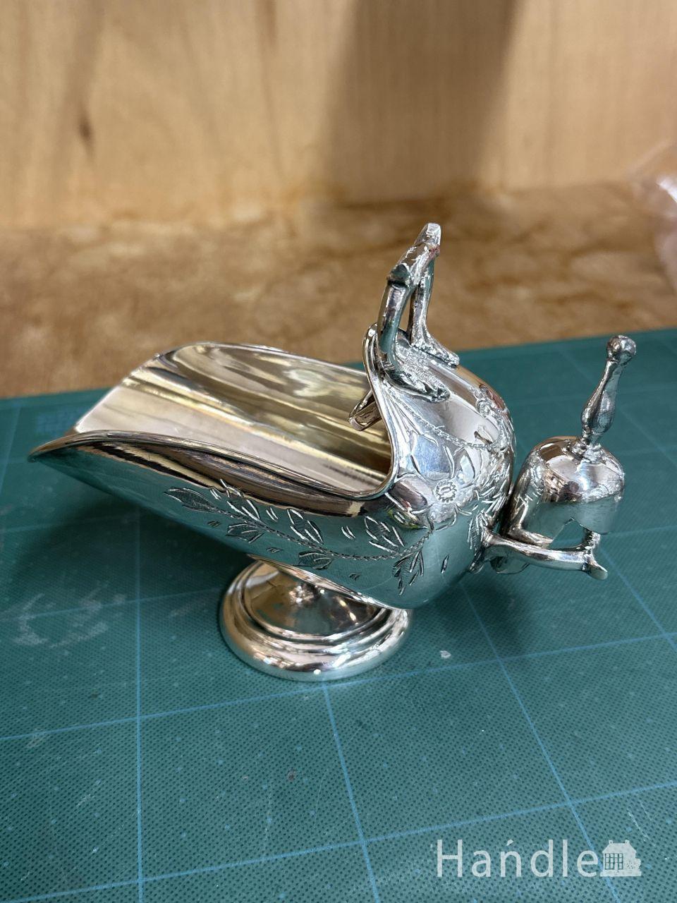 アンティーク　シルバー　シュガースカットル