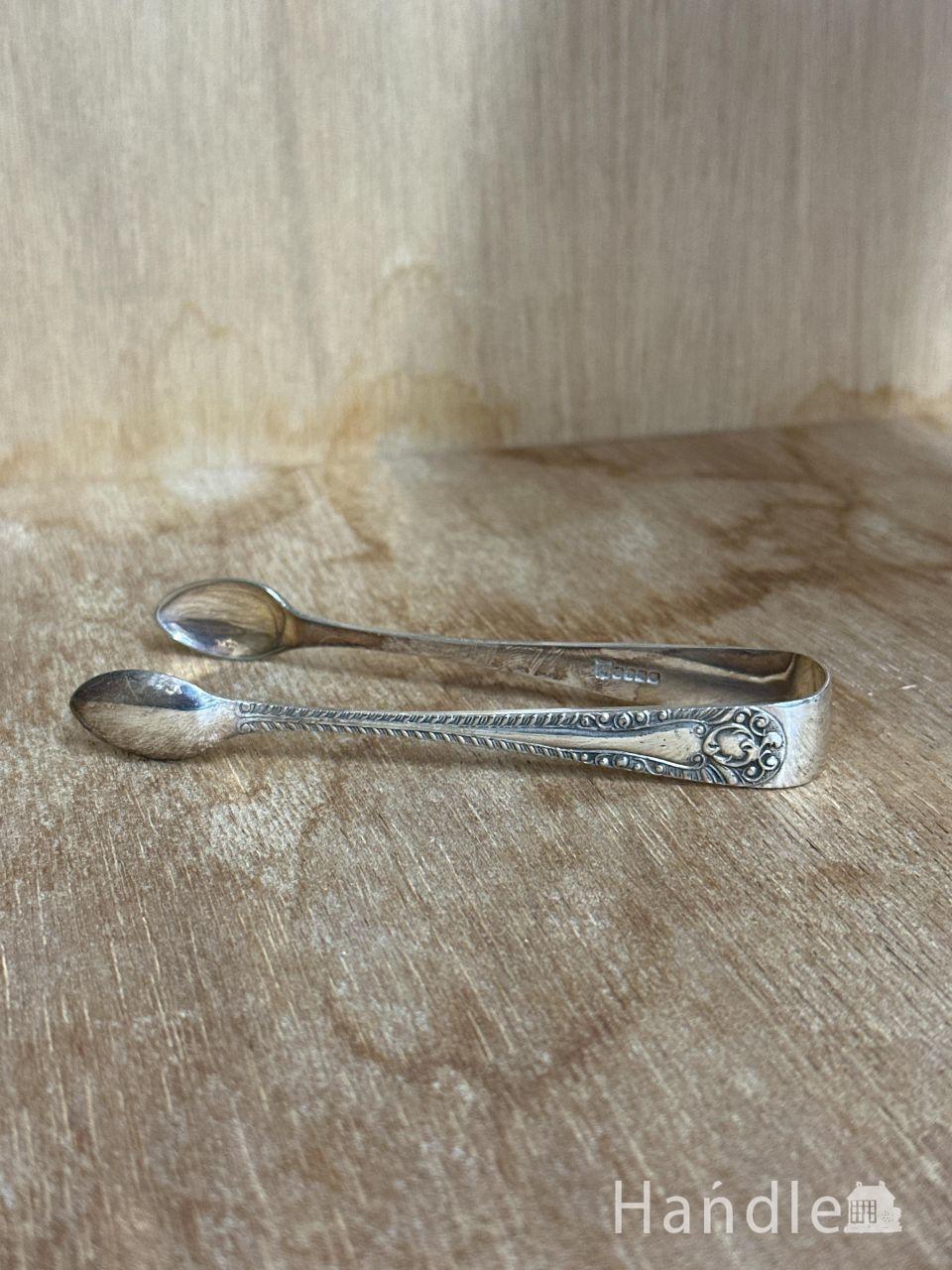 アンティーク　シルバー　シュガートング (m-9872-z)