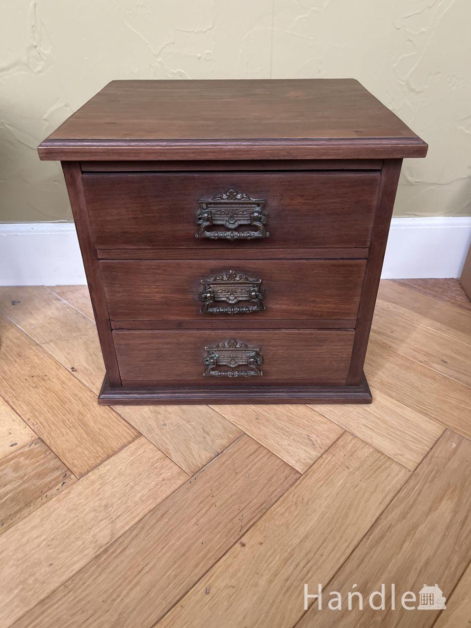 アンティーク スモール 木製ドロワー (m-1241-f)