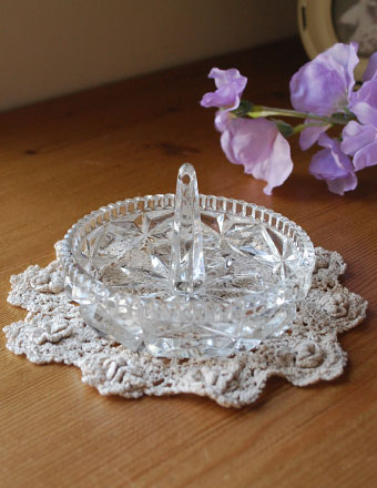 1940年代のアンティーク プレスドグラス (pg-1056-7)