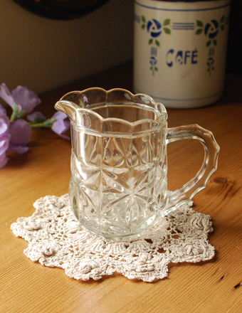 1940年代のアンティーク プレスドグラス (pg-1095-7)