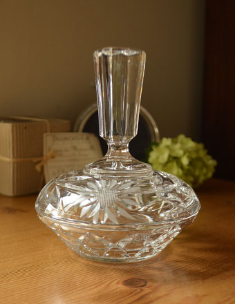 1940年代のアンティーク プレスドグラス (pg-1325)