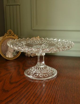 1940年代のアンティーク プレスドグラス (pg-1471)