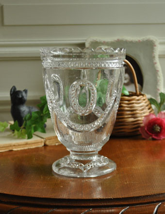 1940年代のアンティーク プレスドグラス (pg-1806)