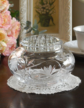 1940年代のアンティーク プレスドグラス (pg-2069)