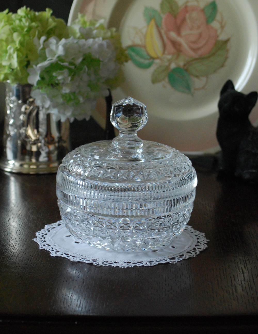 ショーケース】古のヤギ角 英語 4枚セット 英国アンティークの美しい