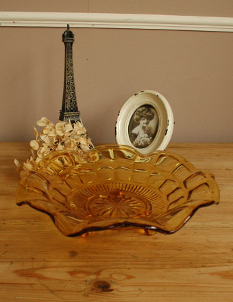 1940年代のアンティーク プレスドグラス  (pg-346)