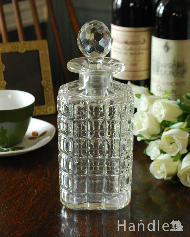 素敵なプレスドグラス、お姫様のアンティーク香水ボトル（フレグランスボトル） (pg-4602)