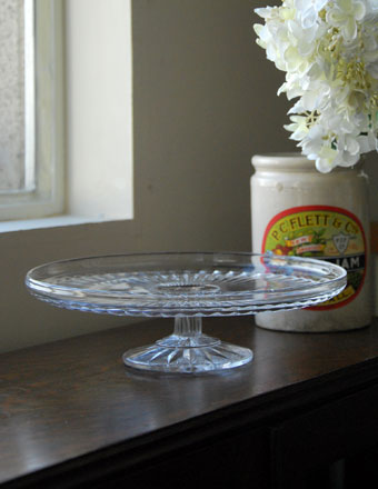 1940年代のアンティークプレスドグラス（ケーキスタンド） (pg-519)