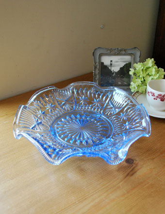 1940年代のアンティーク プレスドグラス (pg-618)