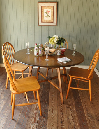 1960年代のアンティーク アーコール ドロップリーフ テーブル (q-163-f)