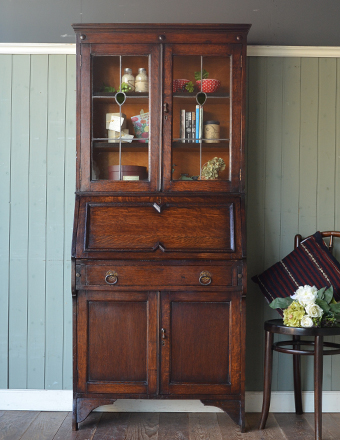 1940年代のアンティーク ビューローブックケース (q-239-f)