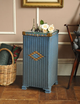 1940年代のアンティーク ロイドルーム ボックス（ブルー） (q-254-f-1)