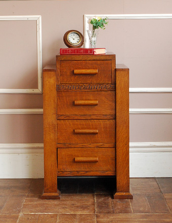1950年代のアンティーク ベッドサイド チェスト (q-300-f)