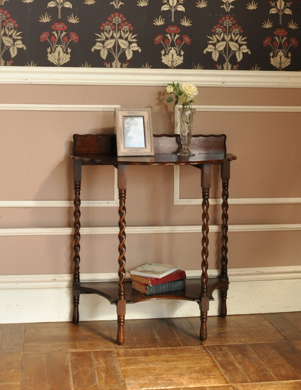 小さなアンティーク家具、英国スタイルのコンソールテーブル (q-419-f)