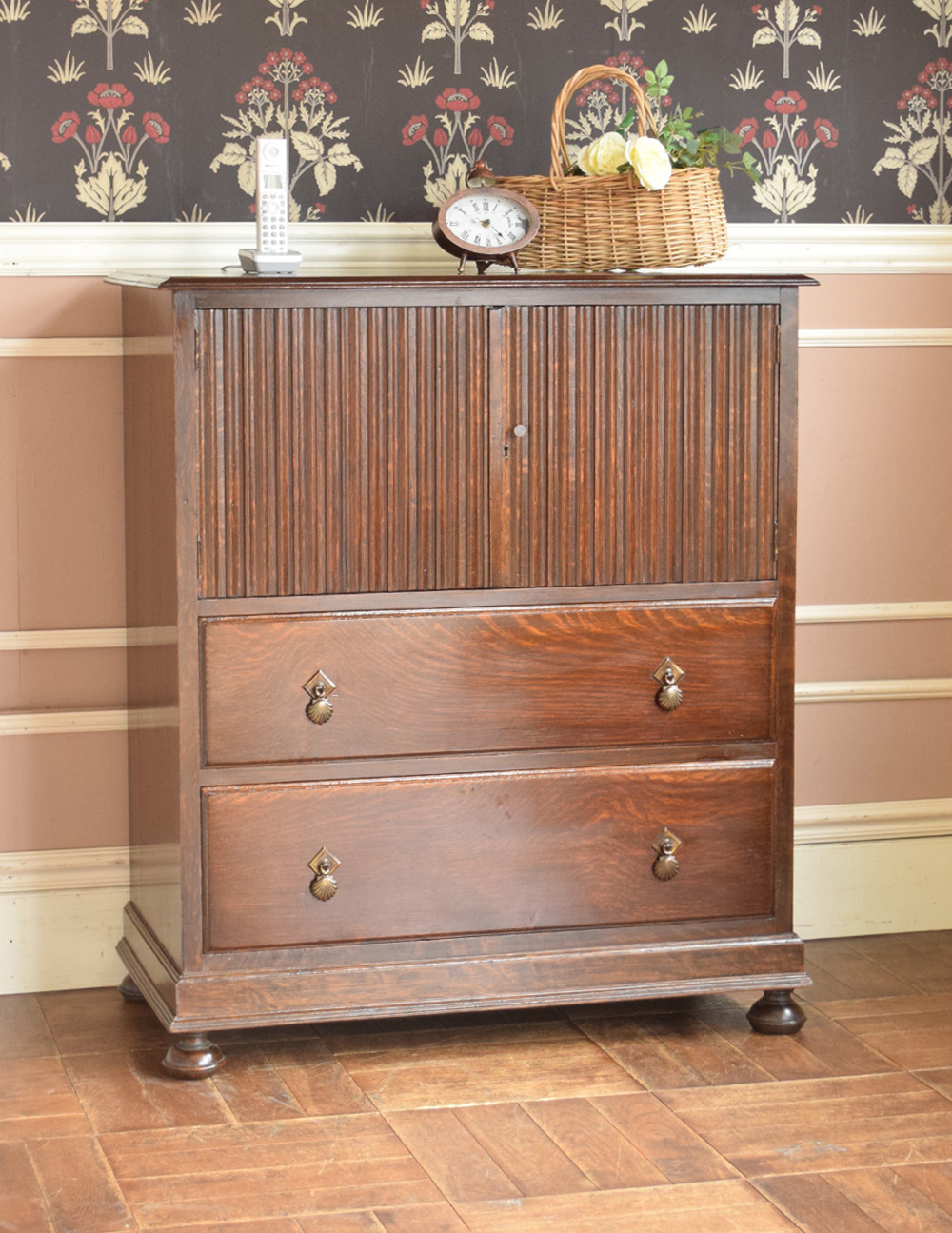 アンティークのキャビネット、英国で見つけたサイドボード (q-712-f)