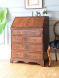 引き出しがたっぷり付いたチェストデスク、アンティークのおしゃれなライティングビューロー