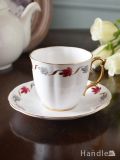 イギリスのアンティーク食器、ROSLYN CHINA (ロズリンチャイナ）のアンティークカップ＆ソーサー