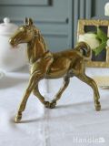 イギリスで見つけた馬のブラスオブジェ、アンティークの真鍮雑貨