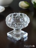 アンティークガラスの食器、イギリスで見つけたプレスドグラスのスパイスボウル