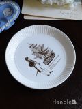 ウェッジウッドのアンティークプレート、帆船とウィリアムブライが描かれたピンディッシュプレート（979-1979）