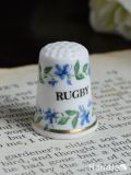 イギリスのアンティーク雑貨、MacDonaldのお花のシンブル（RUGBY）