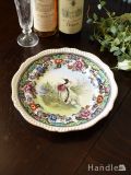 英国アンティークの食器、コープランドスポードのBIRD PLATE（NO8,DUCK）