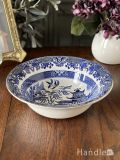イギリスから届いたアンティークのスープボウル、Burleigh（バーレイ）の ウィローパターン