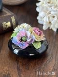 イギリスから届いたアンティークの花、陶磁器で出来た美しい陶花