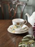 イギリスから届いたアンティークのトリオ、Royal Windsorのnarcissusカップ＆ソーサー
