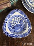 イギリスから届いたトライアングルプレート、Burleigh(バーレイ)のブルーウィローパターン
