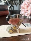 英国アンティークの小鳥のフィギュリン、ベスウィック社のウソのオブジェ（BESWICK ENGLAND）
