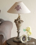 お花のスタンドが華やかな、フランスのテーブルランプ(E26球付)(Lamp Fleuriste)