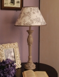 コントワール・ド・ファミーユのテーブルランプ（シックなロマンスローズ）