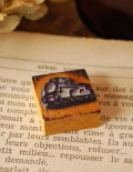 1940年代のアンティーク スタンプ（汽車）